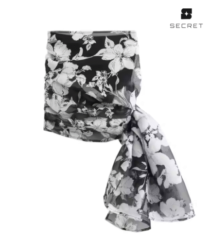 Floral Print Strapless Tank Top