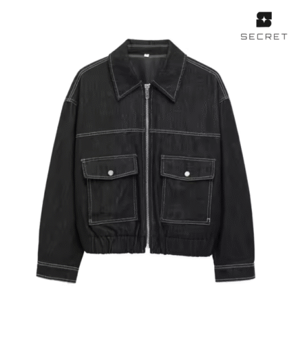 Casual Front Button Denim Jacket