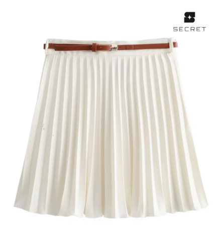 Sashes Mini Pleated Skirt