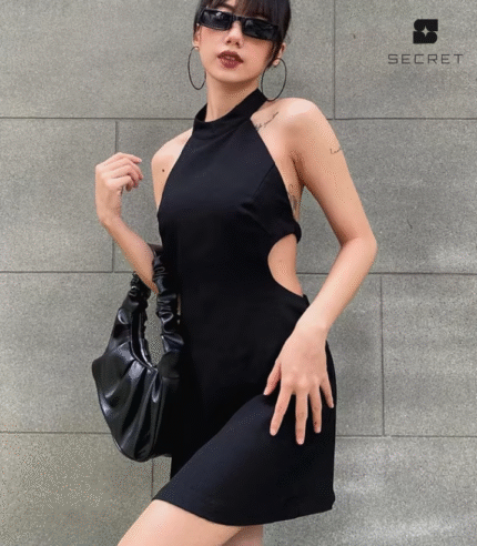 Halter Backless Mini Dress